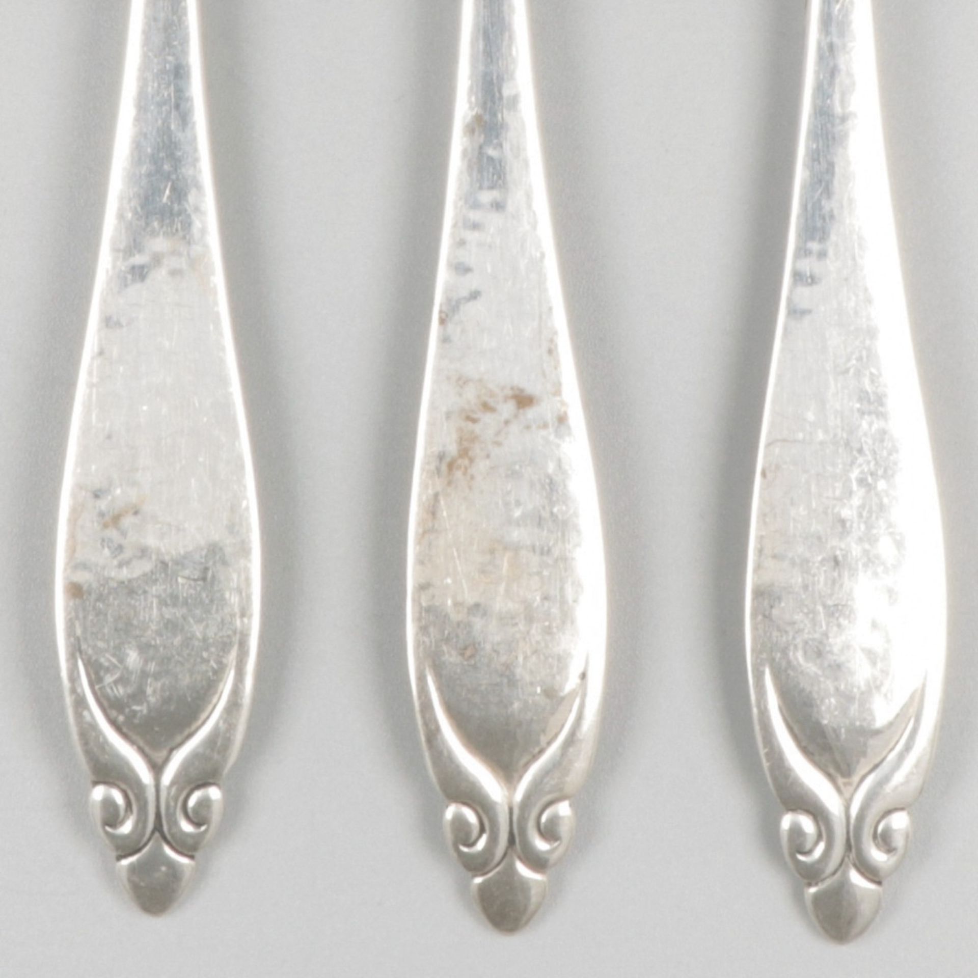 6-piece set dinner forks (Lillehammer (Oppland), M. Østby) silver. - Image 5 of 5