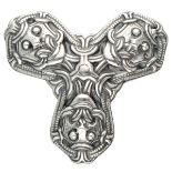 Sterling silver Viking brooch door Norwegian designer David Andersen.