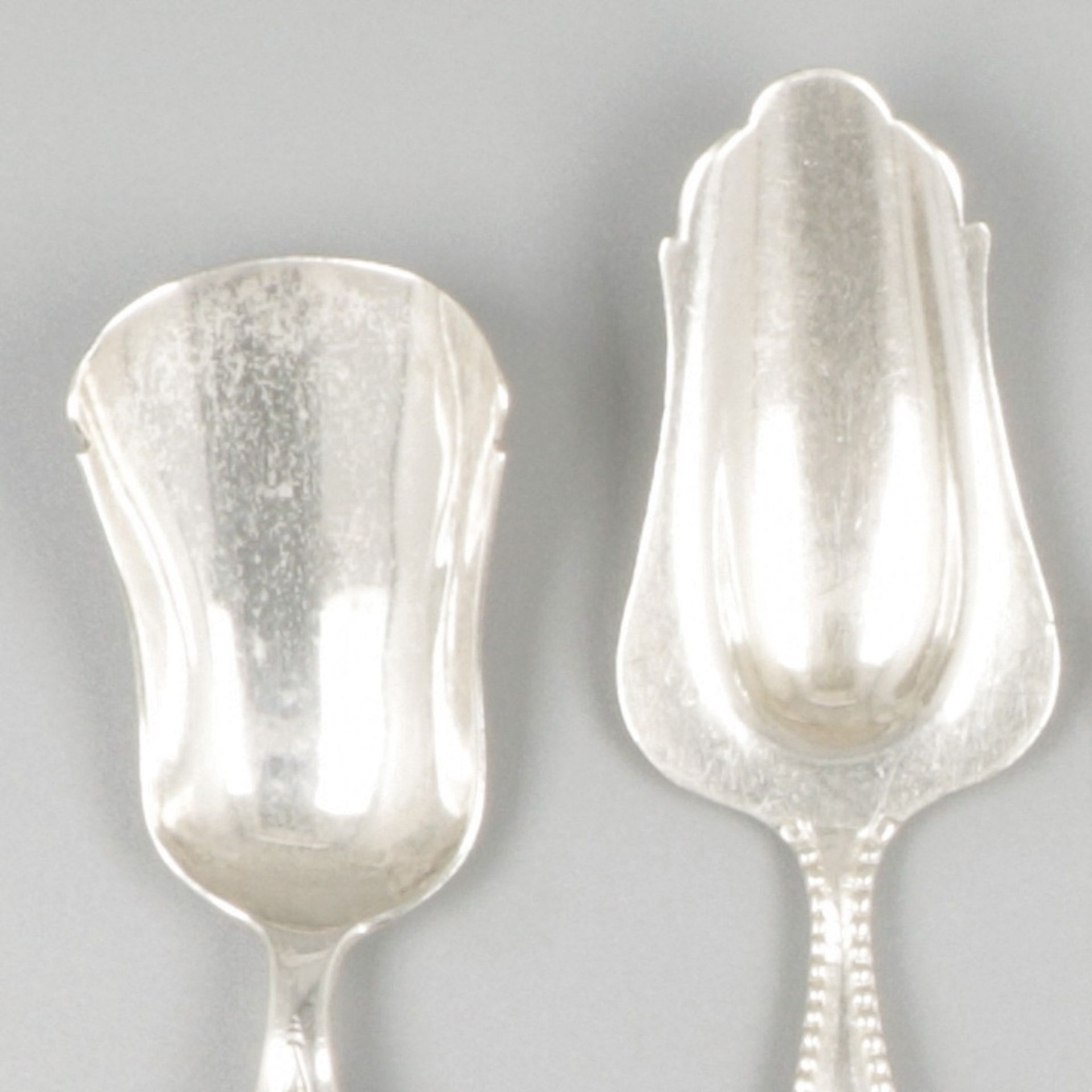 7-piece lot sugar scoops silver. - Image 3 of 5