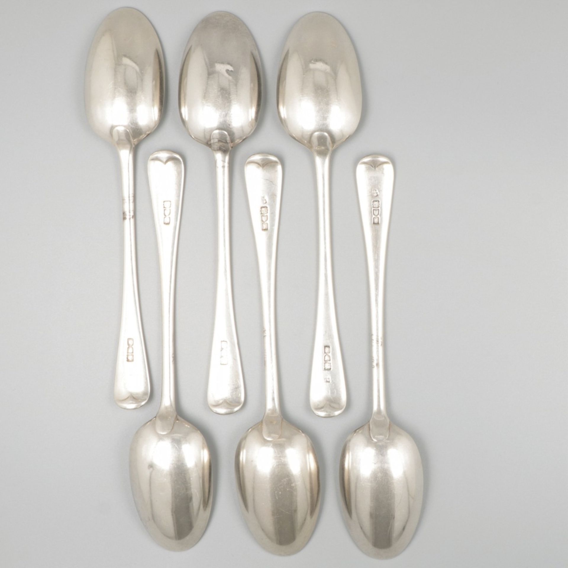 6-piece set dinner spoons silver. - Image 2 of 7