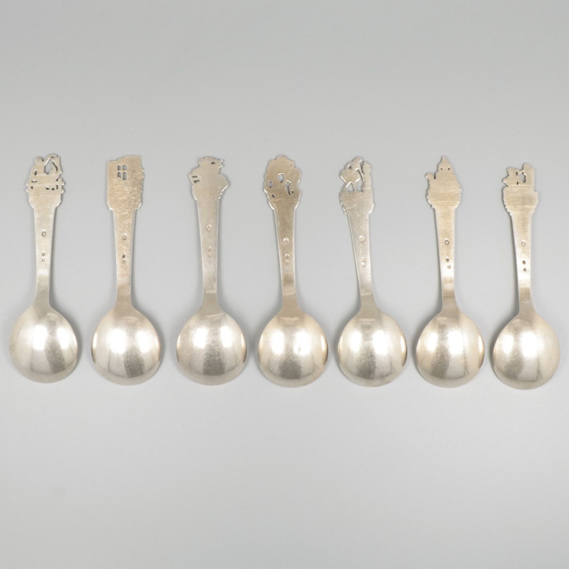 7-piece lot collectors spoons silver. - Image 2 of 7