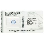 Gem Report Antwerp certified natural sapphire of 1.18 ct.