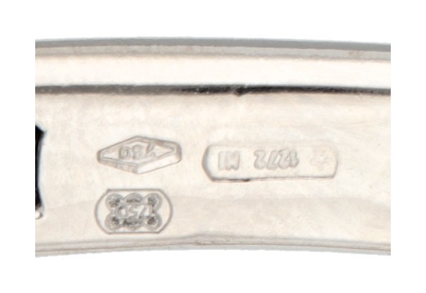 18K. White gold Antonini bangle bracelet set with approx. 0.40 ct. diamond. - Image 4 of 5