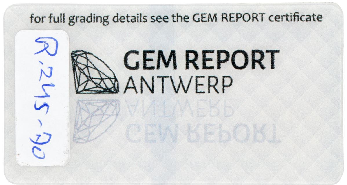 Gem Report Antwerp certified natural sapphire of 1.18 ct. - Image 4 of 4