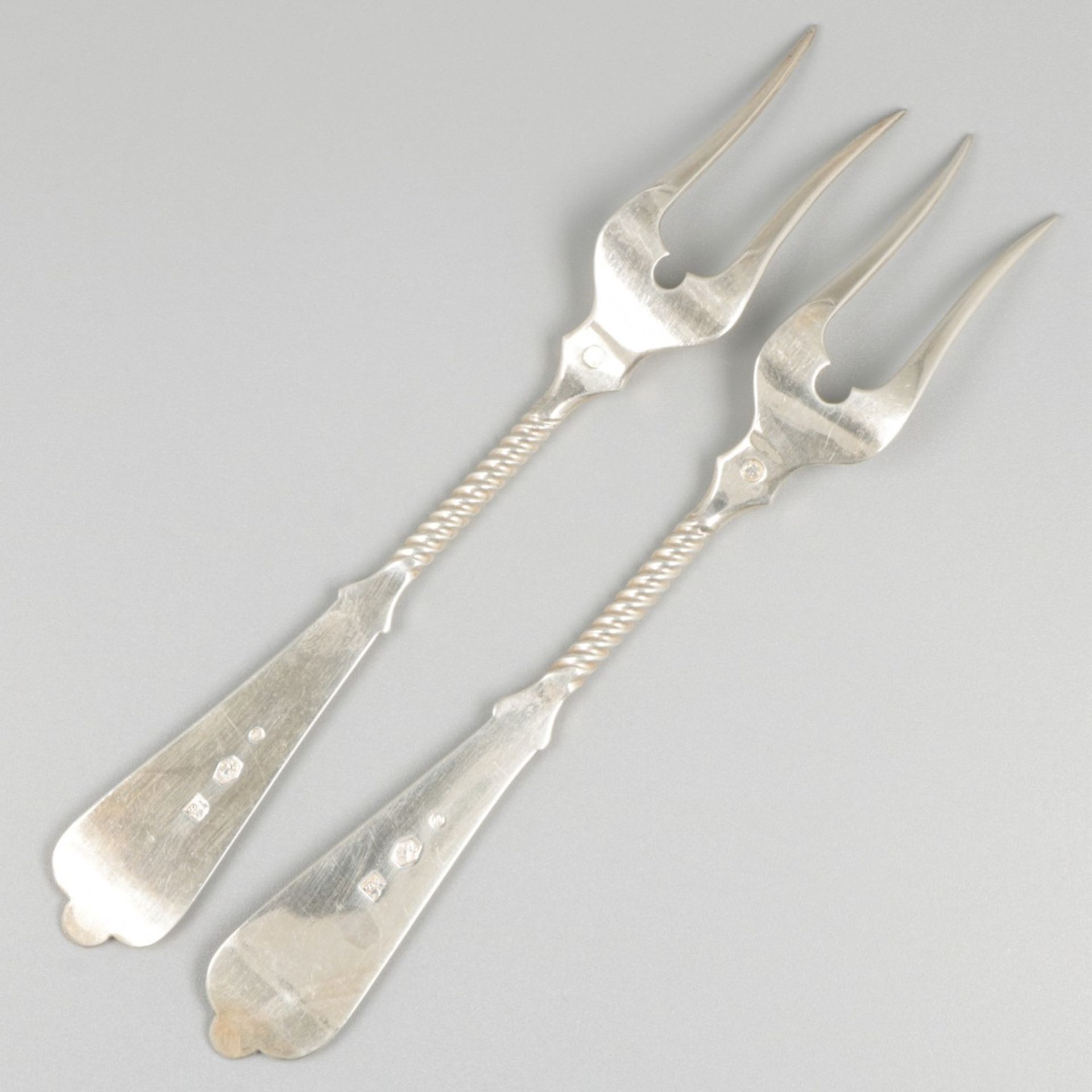 2-piece set meat forks silver. - Image 4 of 6