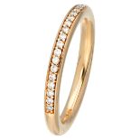 14K. Yellow gold Bron 'Stax' aliance ring set with approx. 0.18 ct. diamond.