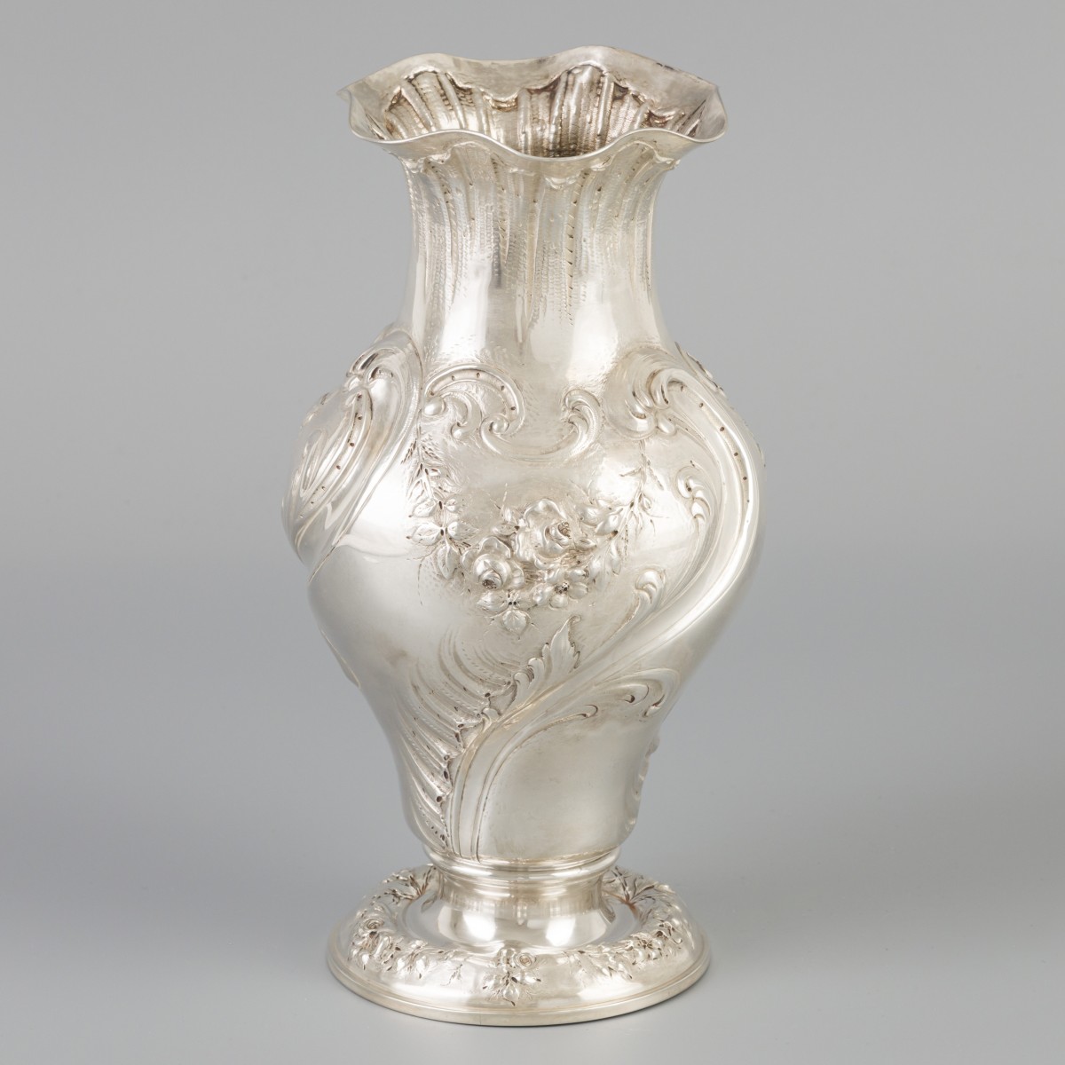 Flower vase silver. - Image 7 of 9
