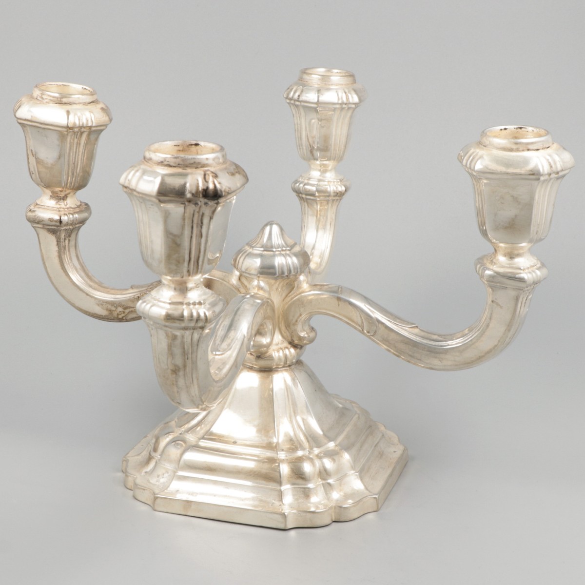 4-armed candlestick silver. - Image 2 of 6