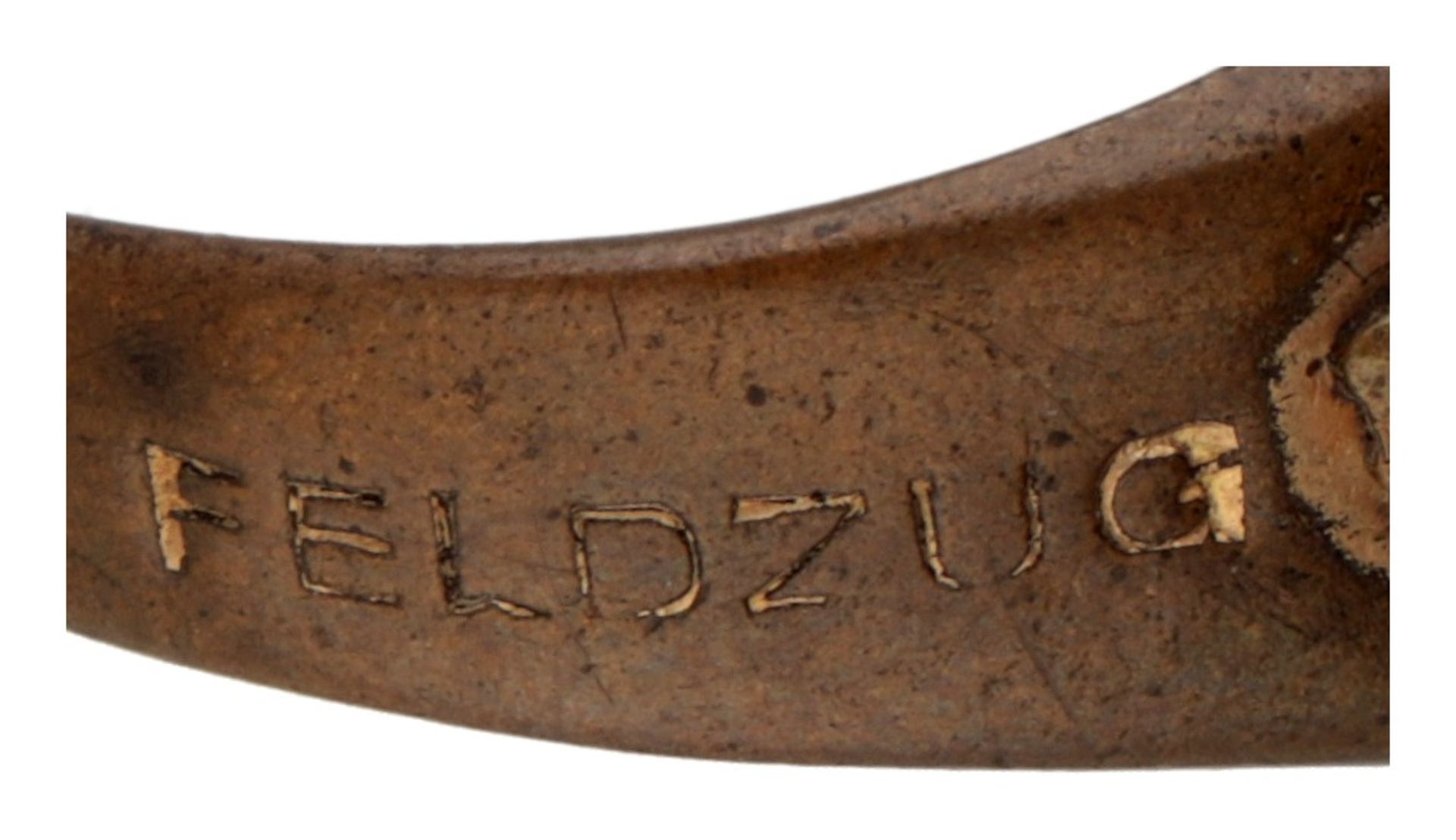 Bronze patriotic ring from WWI, so-called trench art and inscribed "Feldzug 1914/16". - Bild 4 aus 6