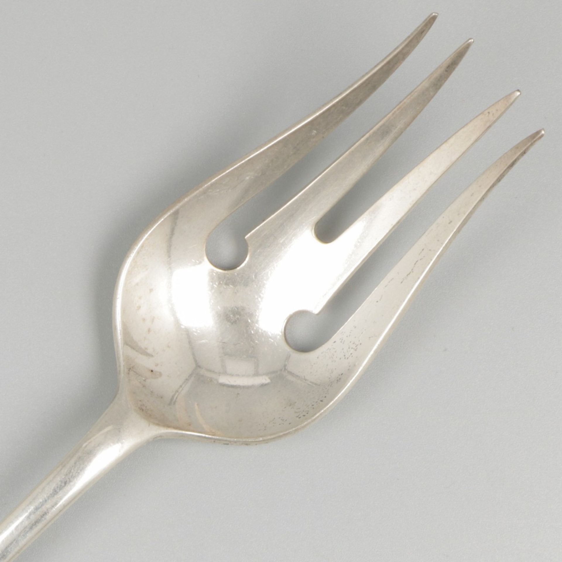 Salad servers ''Haags Lofje'' silver. - Image 5 of 9