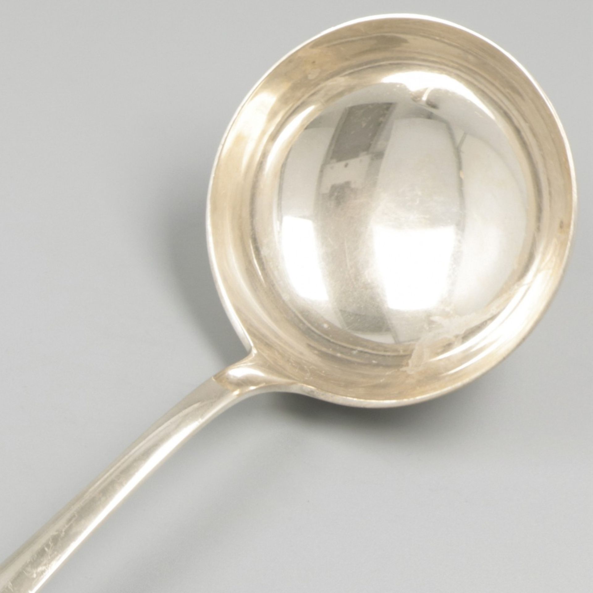 Soeplouche / Soup spoon ''Haags Lofje" silver. - Image 3 of 5