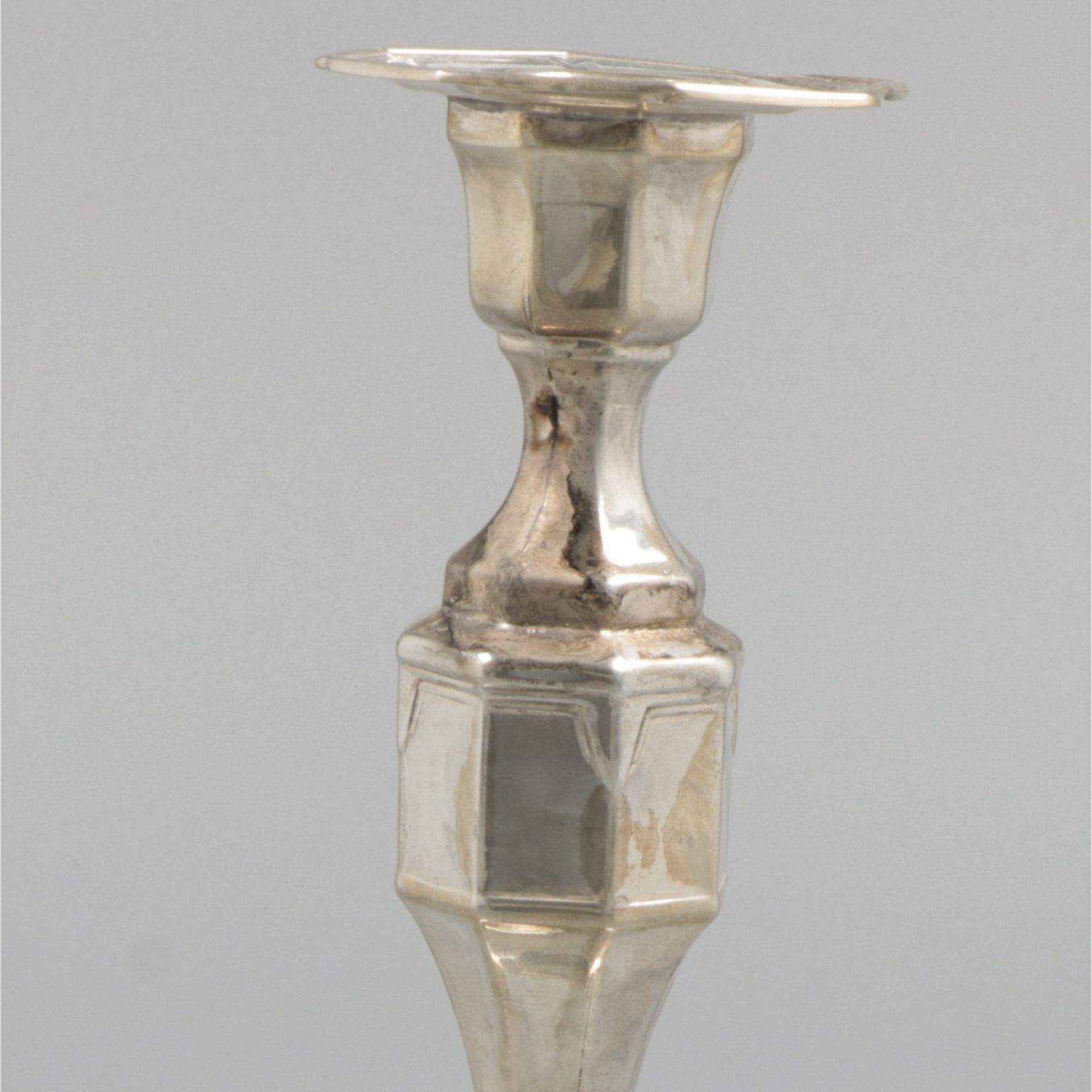 Candlestick (Lima, Peru, Carlo Mario Camusso) silver. - Image 5 of 7