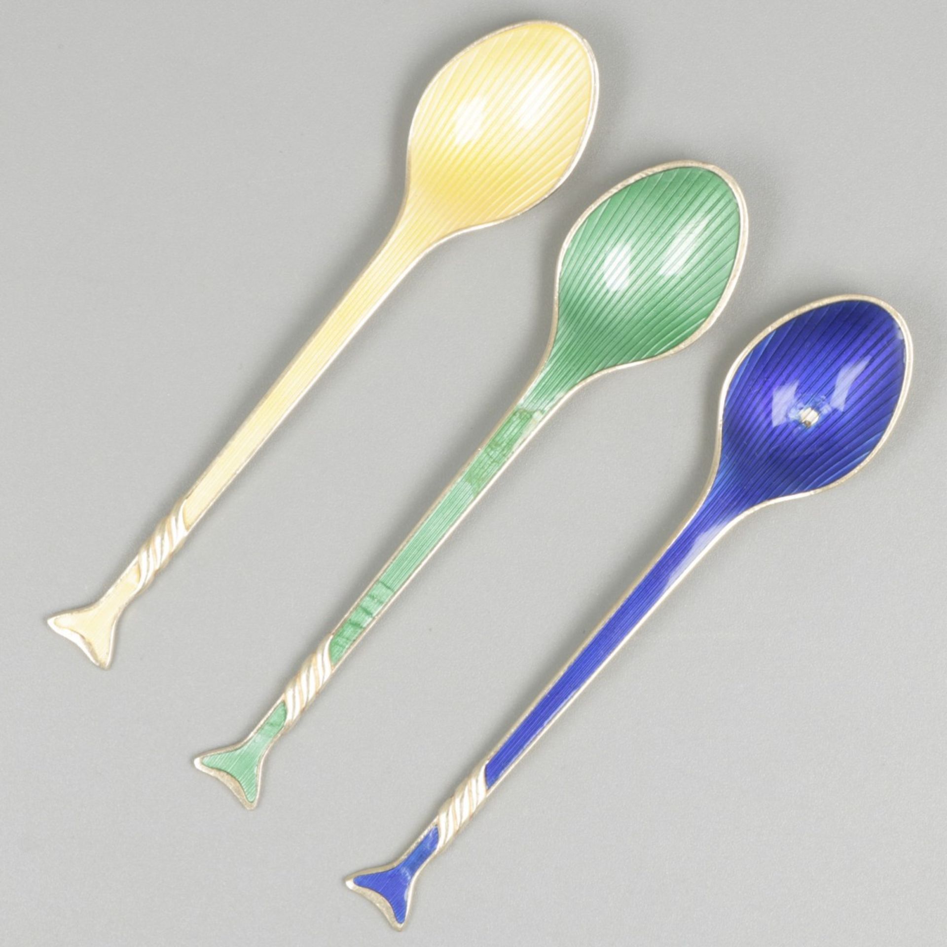 7-piece lot of various spoons (including a Corinium spoon) silver. - Image 3 of 9