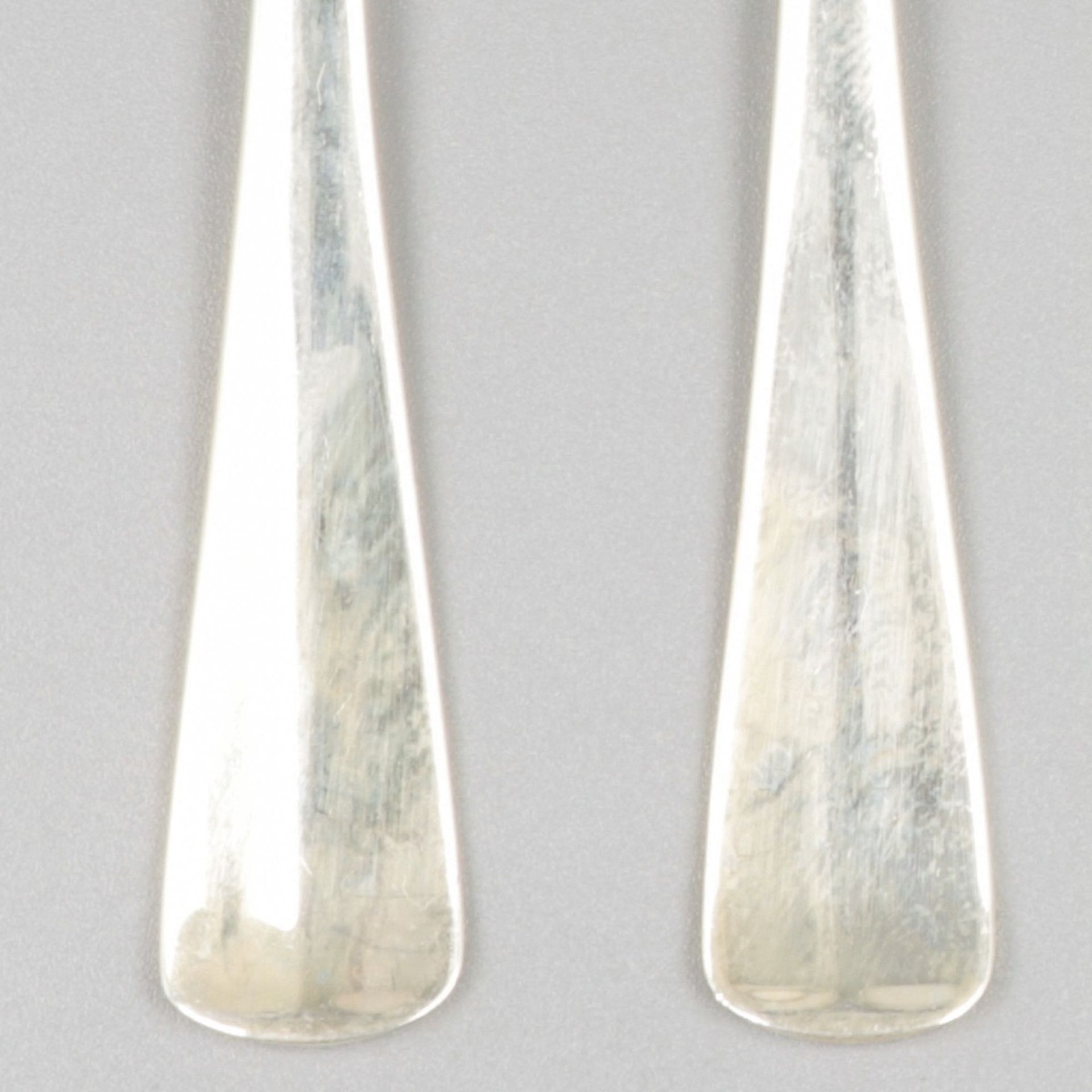 6-piece set coffee spoons ''Haags Lofje'' silver. - Image 4 of 5