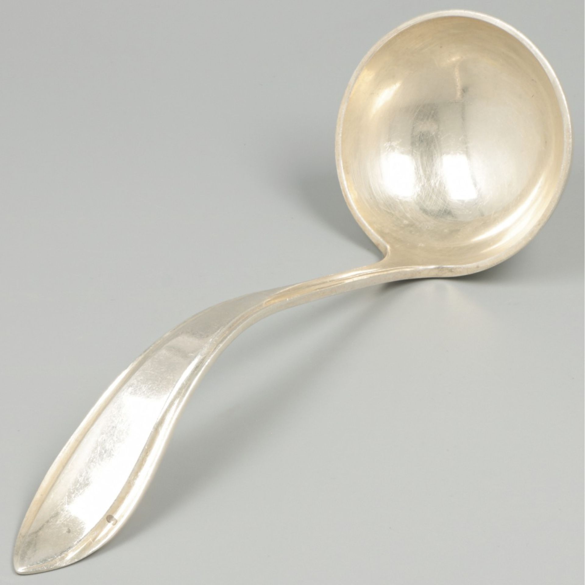 Sauce spoon ''Hollands Puntfilet'' silver.