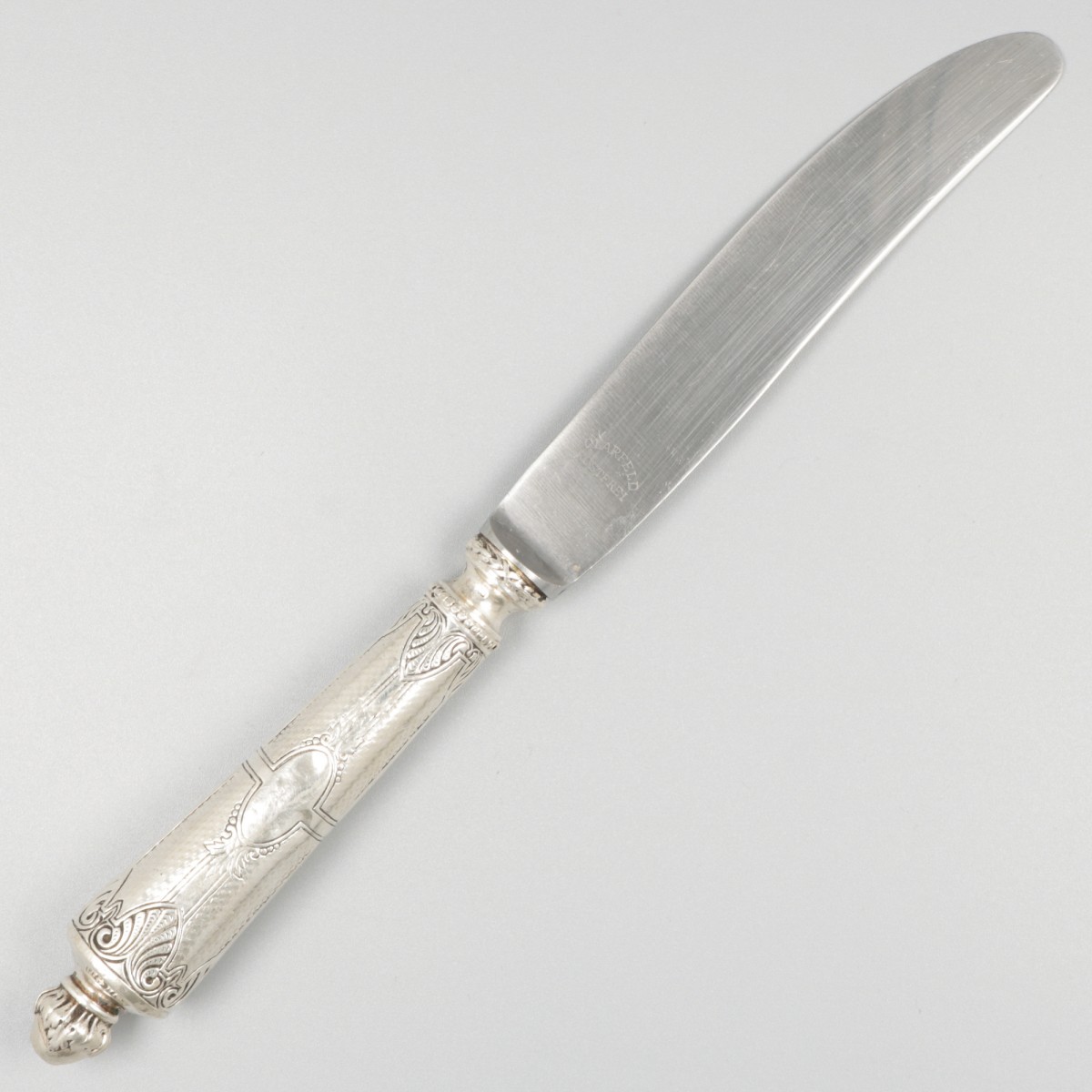 6-piece set dinner knives silver. - Image 3 of 5