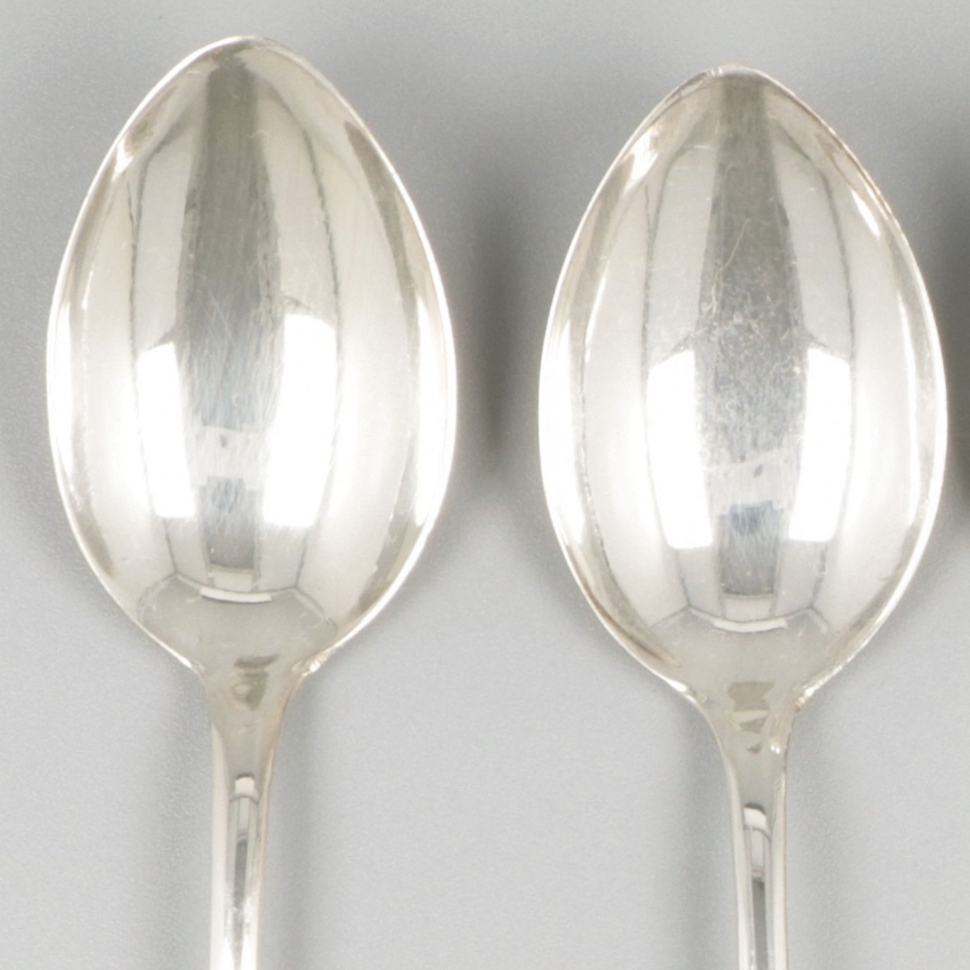 6-piece set of silver coffee spoons. - Image 4 of 5