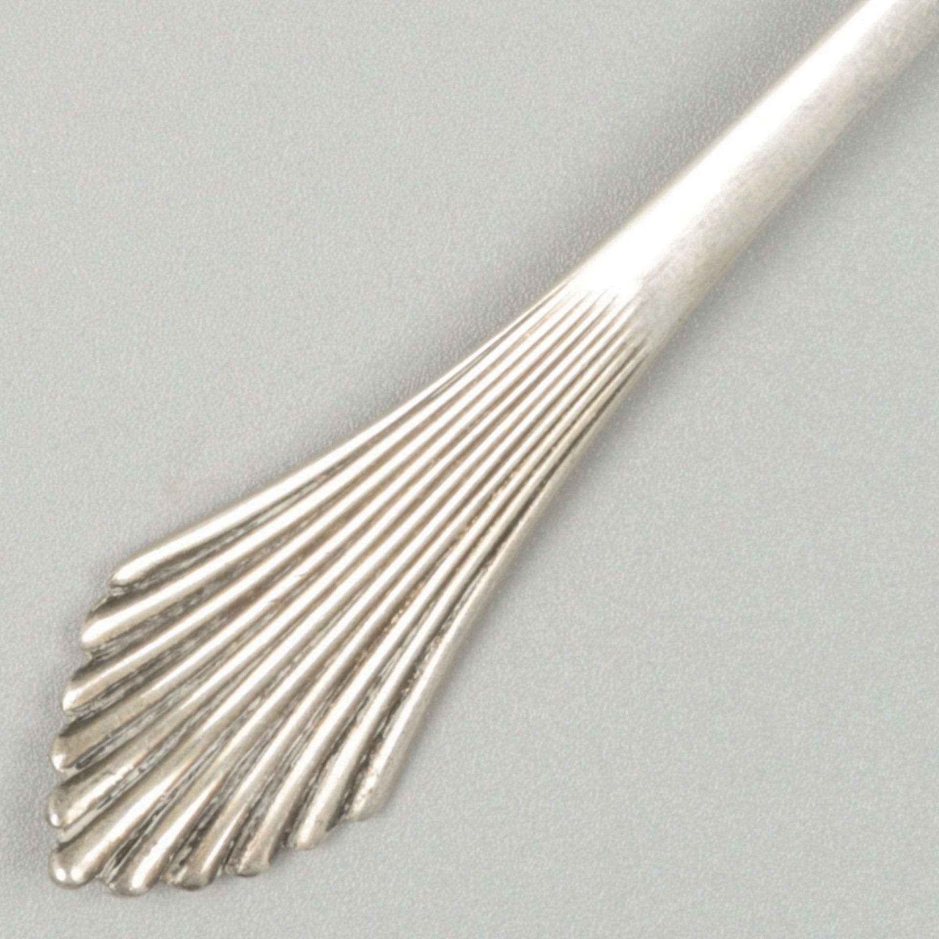 8-piece set of ice cream spoons silver. - Image 5 of 6