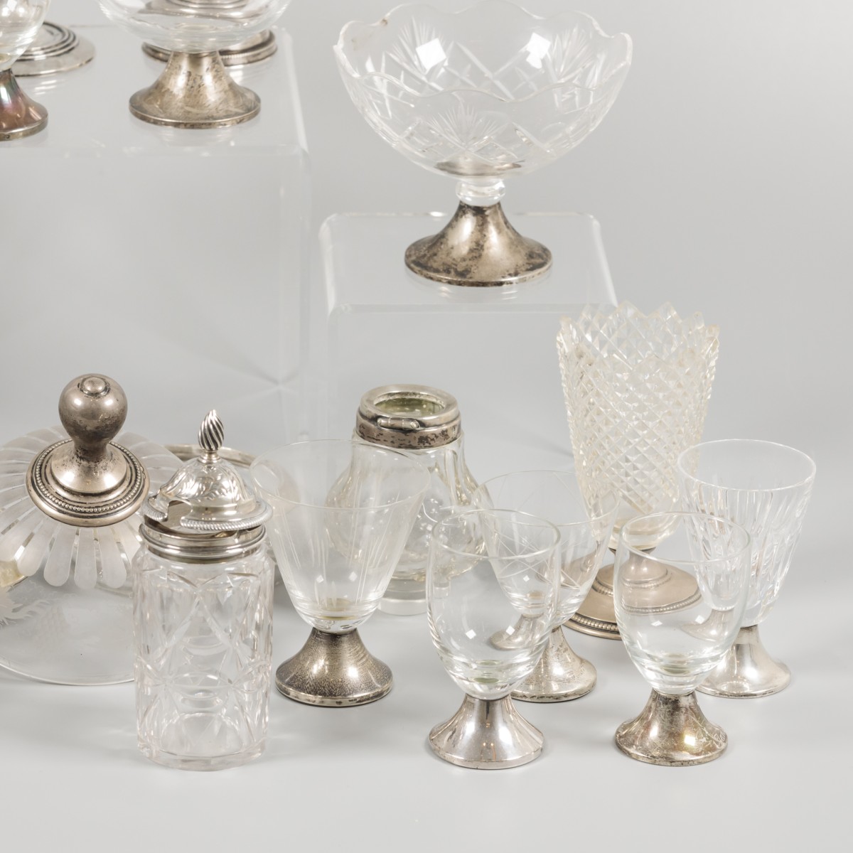 Large lot of glassware / silver. - Image 2 of 5