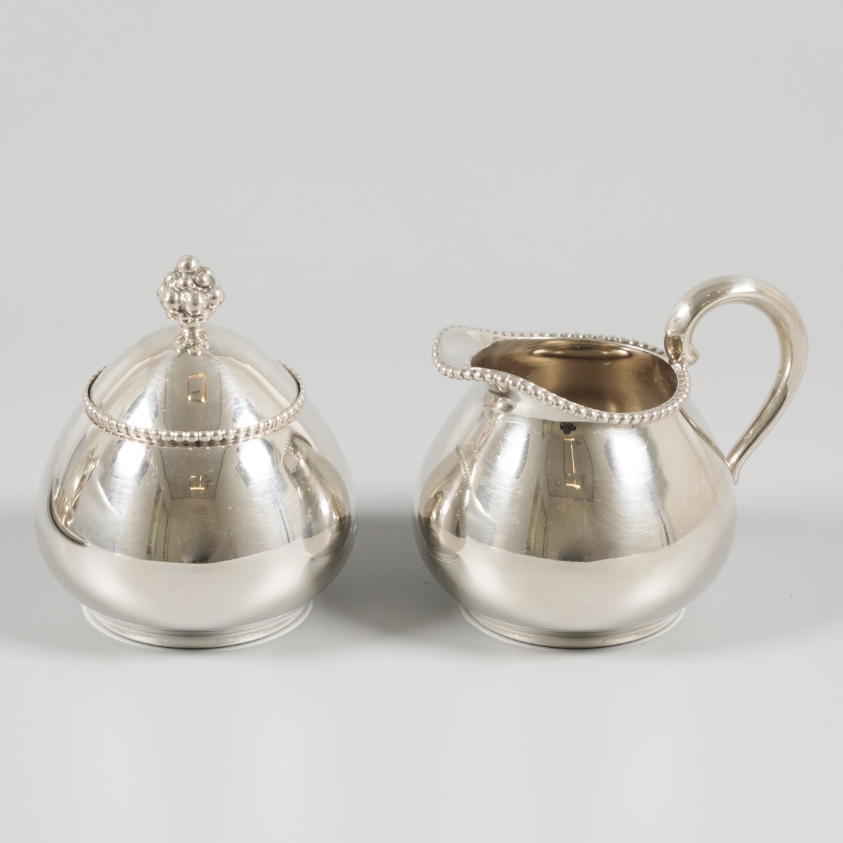 4 piece silver tea set. - Image 5 of 6