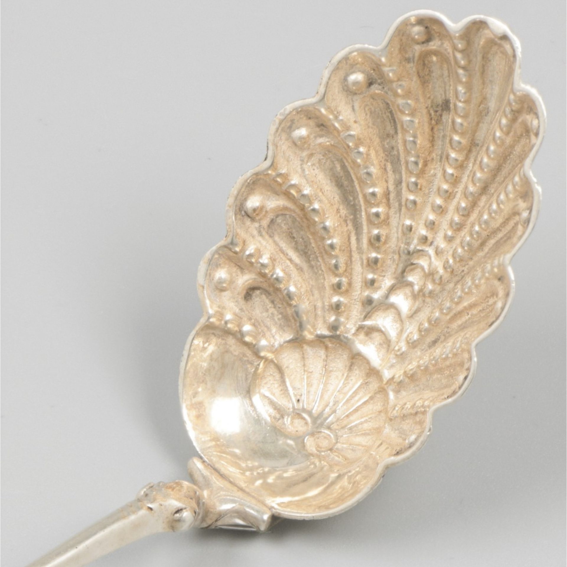 2-piece lot cream spoons silver. - Image 8 of 9