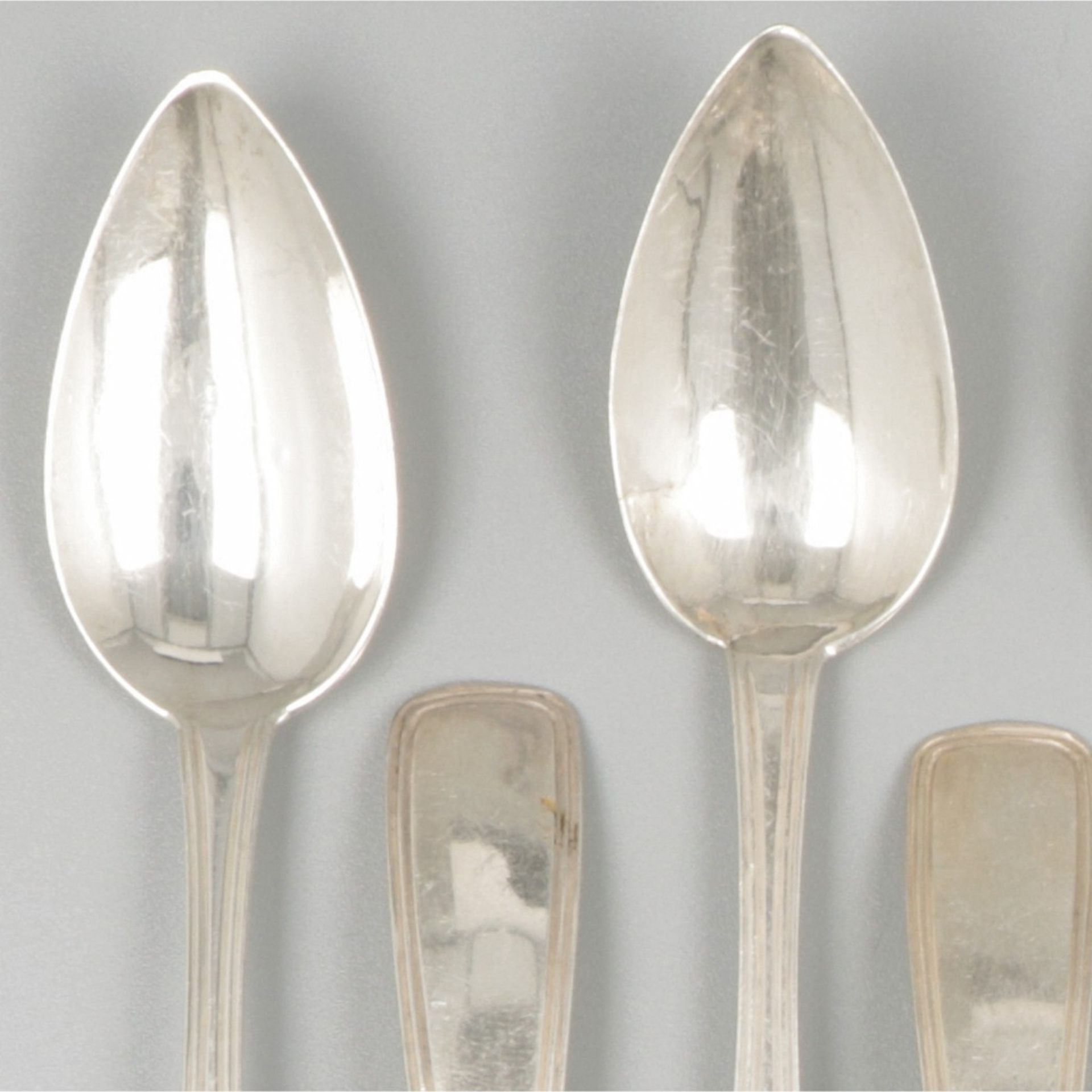 10-piece set of silver coffee spoons. - Image 3 of 4