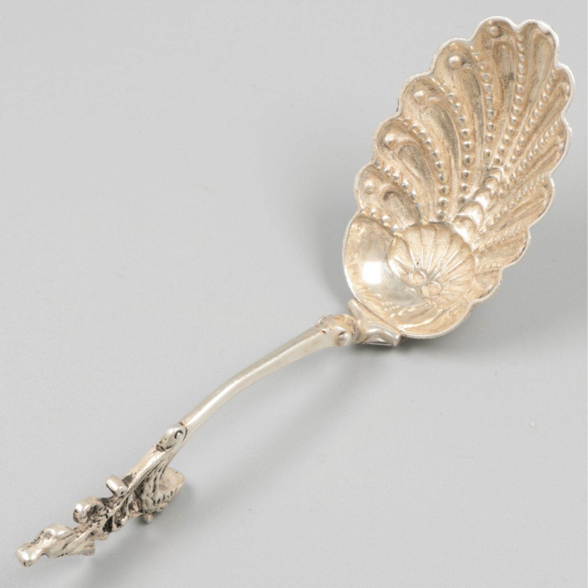 2-piece lot cream spoons silver. - Image 3 of 9