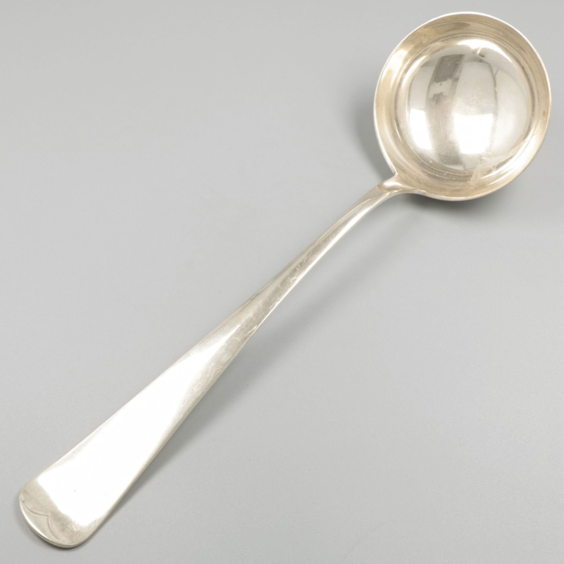 Soeplouche / Soup spoon ''Haags Lofje" silver.