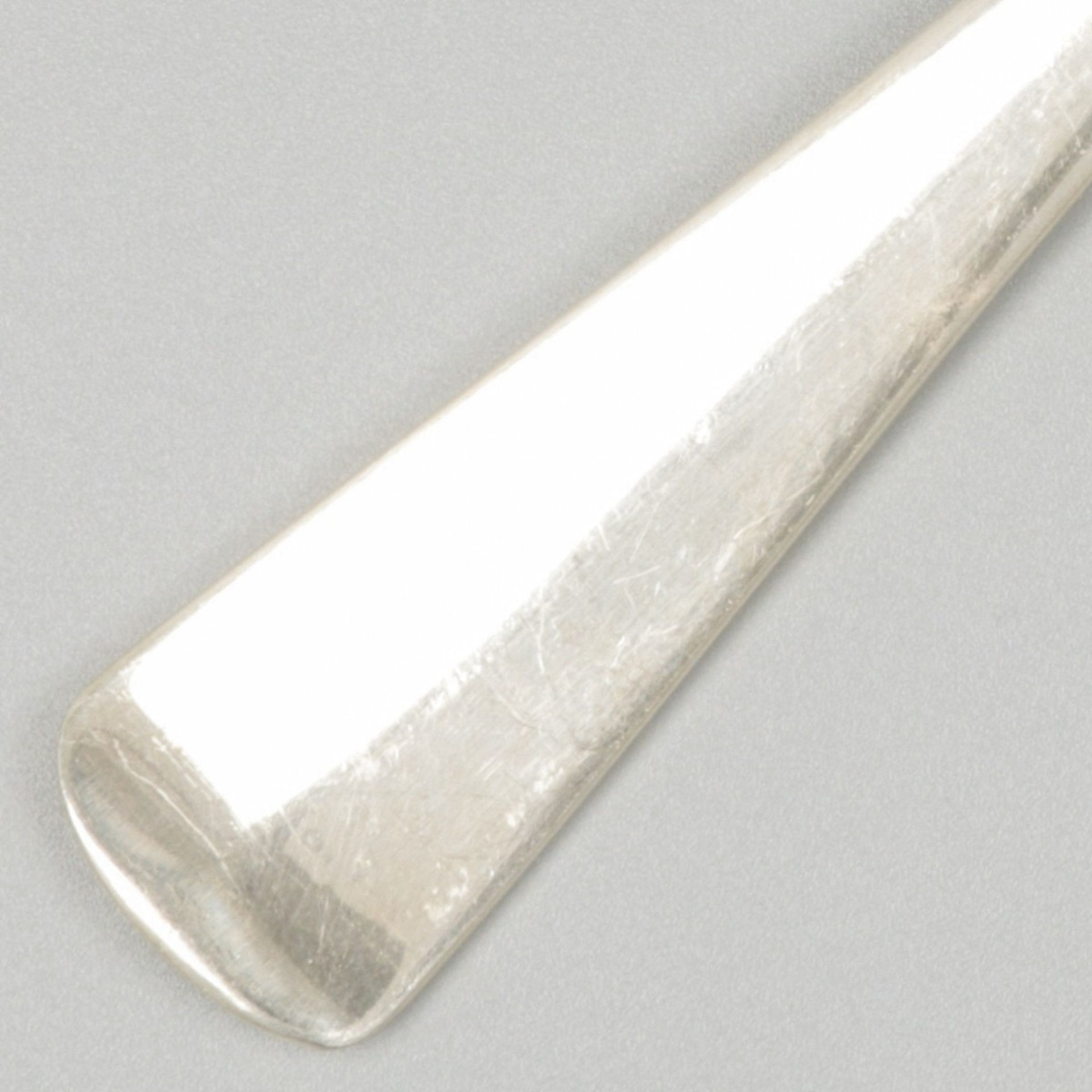 Potato spoon ''Haags Lofje'' silver. - Image 3 of 5