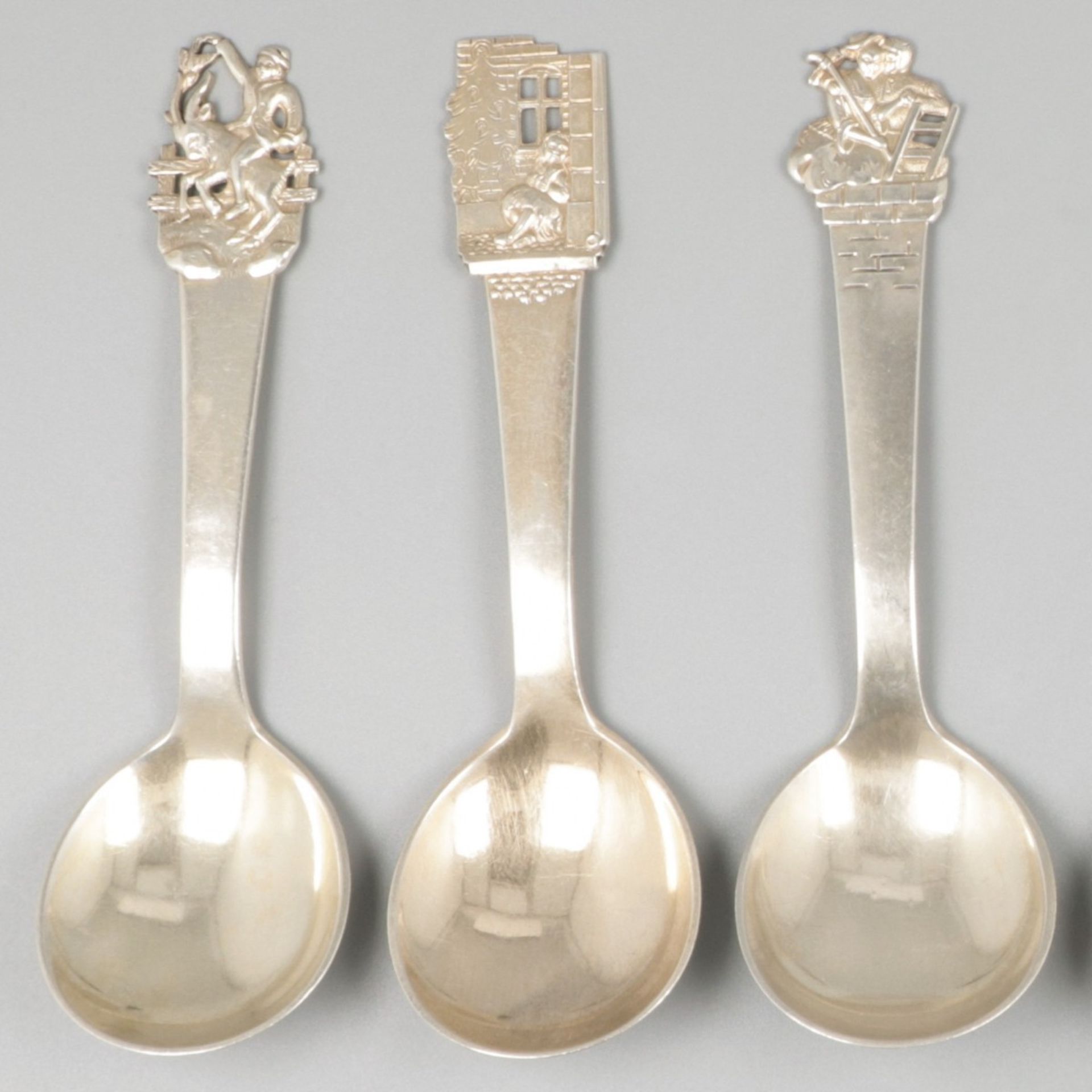 7-piece lot collectors spoons silver. - Image 4 of 7