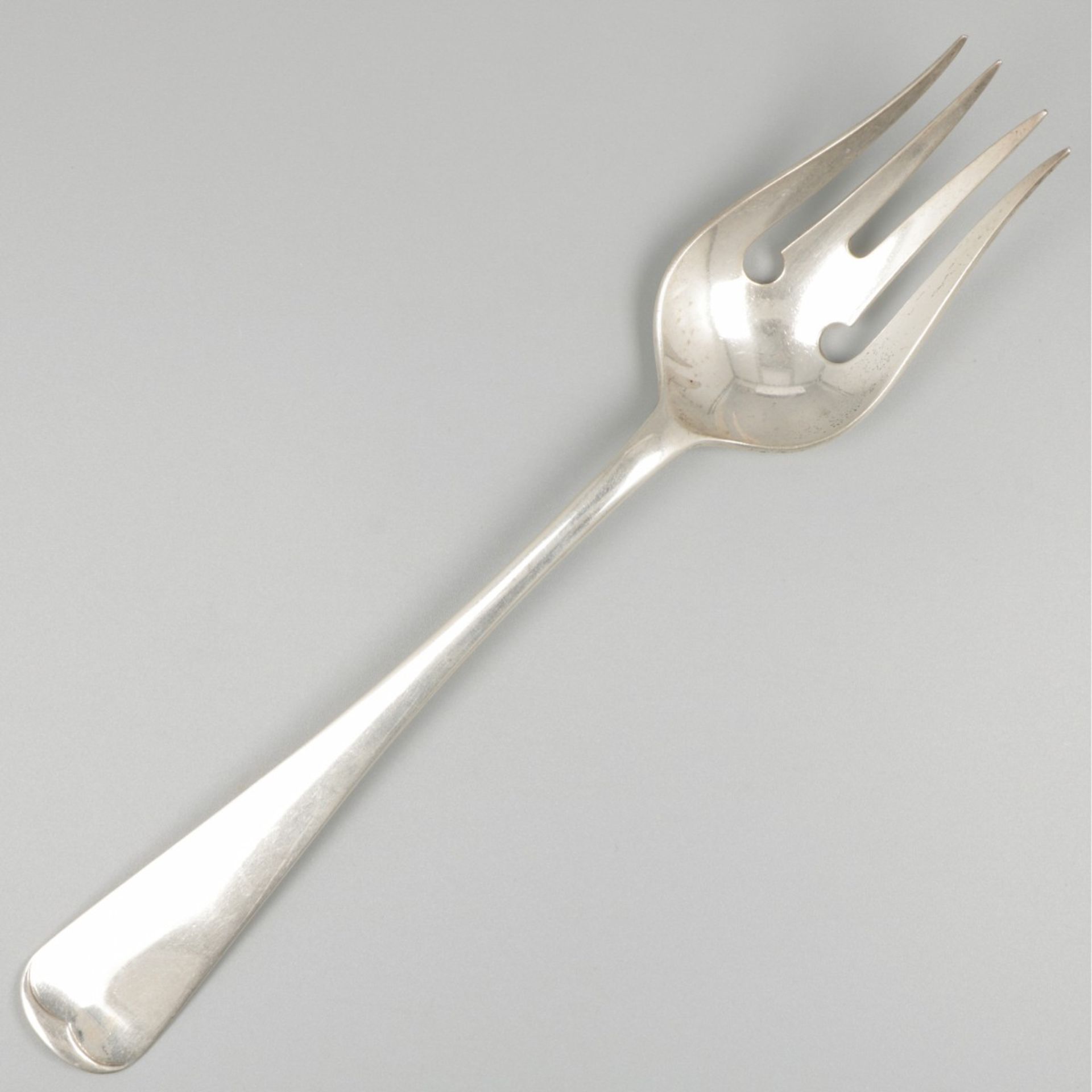 Salad servers ''Haags Lofje'' silver. - Image 4 of 9