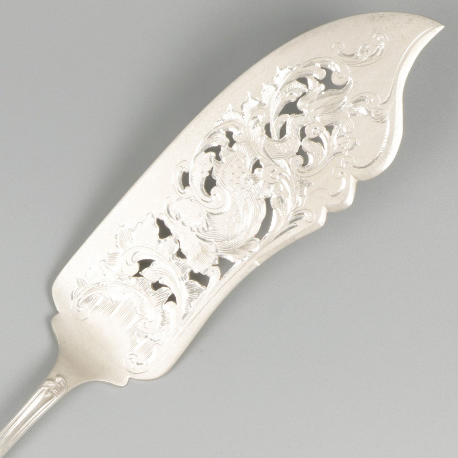 Fish cutlery set silver. - Image 6 of 9