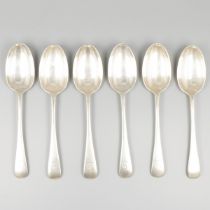 6-piece set breakfast spoons silver.