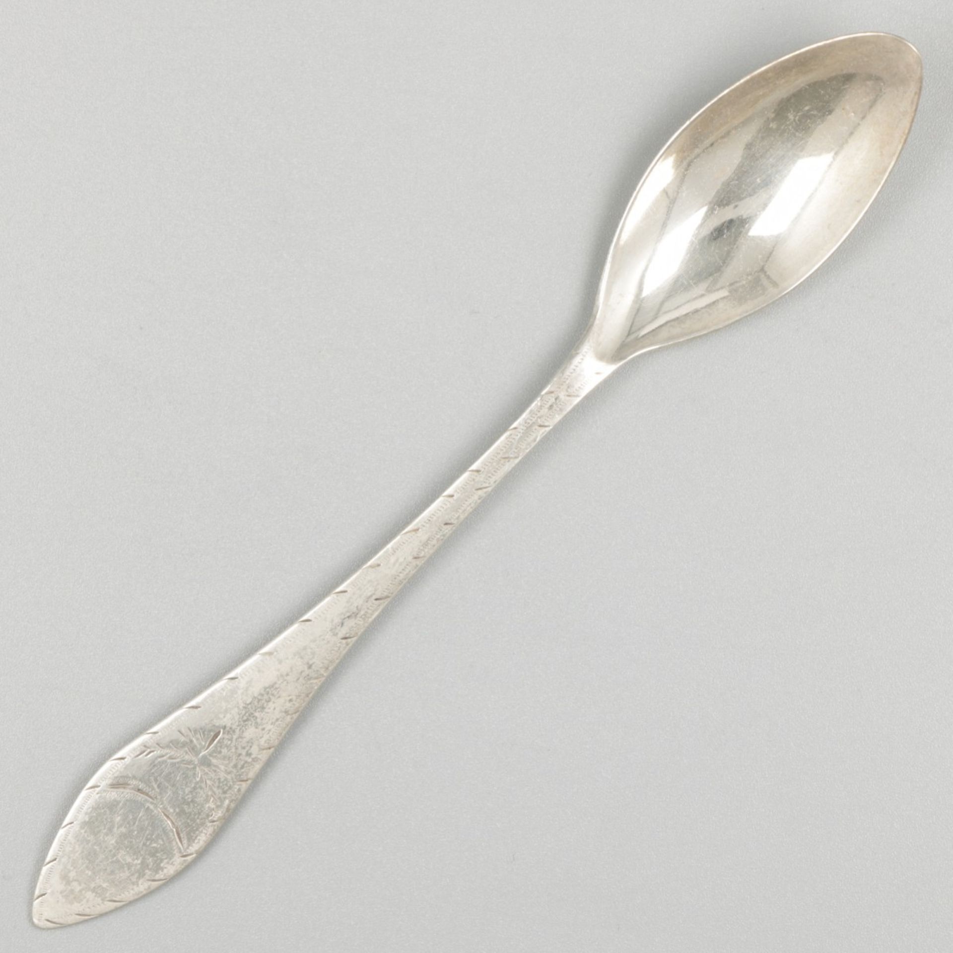 Set of 8 teaspoons (Amsterdam, Jan Woortman 1787-1802 and Simon Woortman 1816-1824), silver. - Image 3 of 6