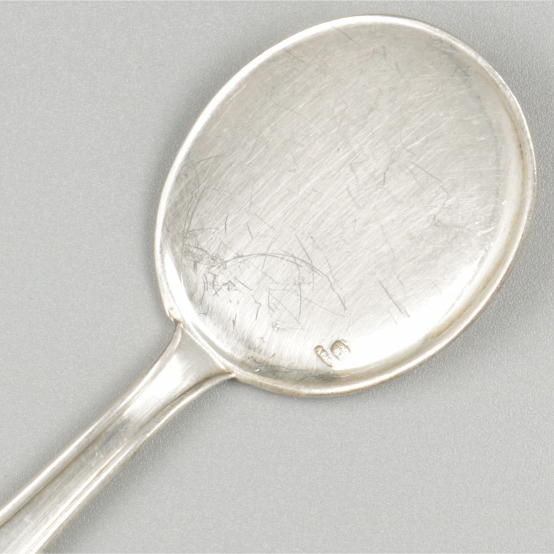 6-piece set of ice cream spoons silver. - Image 5 of 6