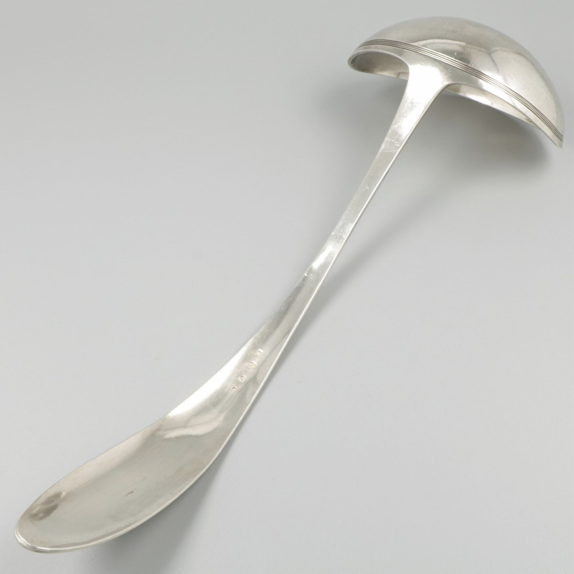 Soup spoon (The Hague, Johannes Hendrikus Bouscholten - 1837) silver. - Image 2 of 5