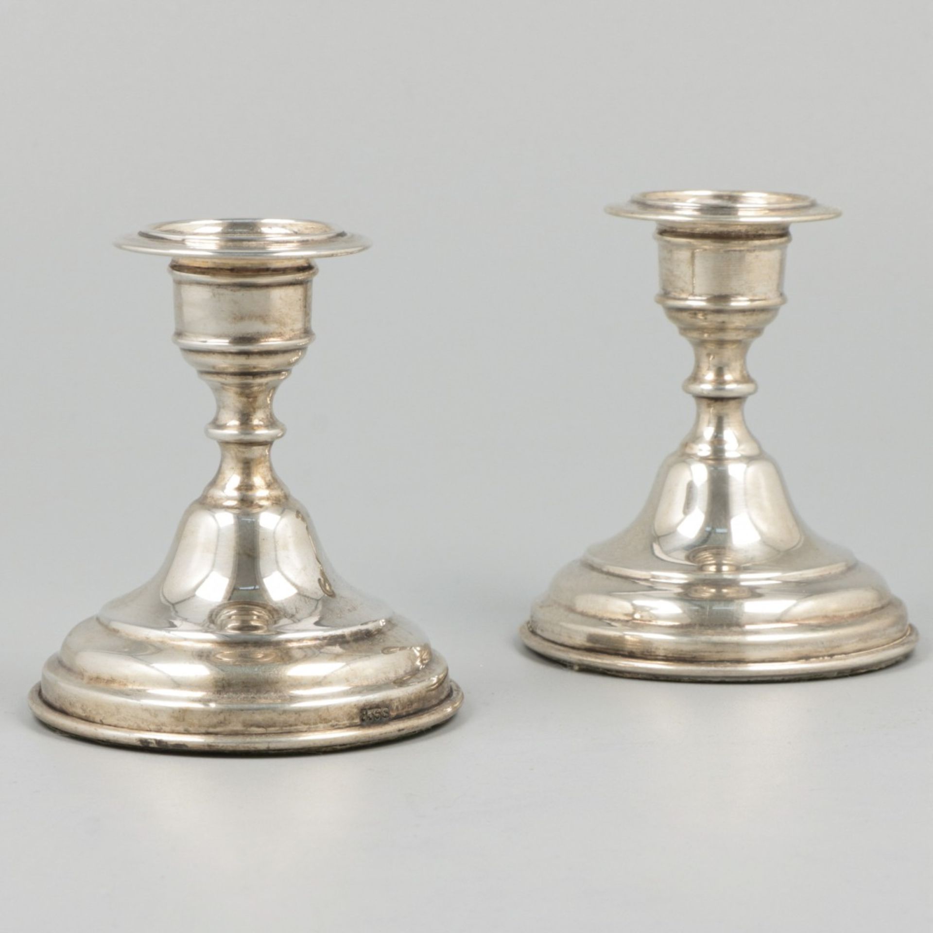 2-piece set of candlesticks silver. - Image 2 of 6