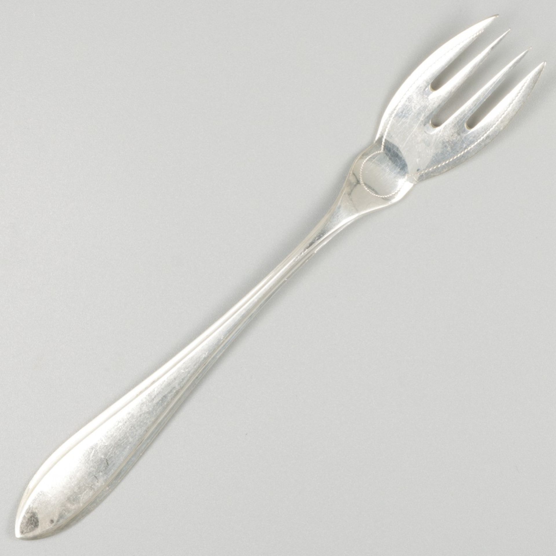 12-piece set of silver fish cutlery. - Image 5 of 9