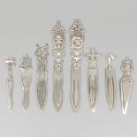 8-piece lot bookmarks silver.