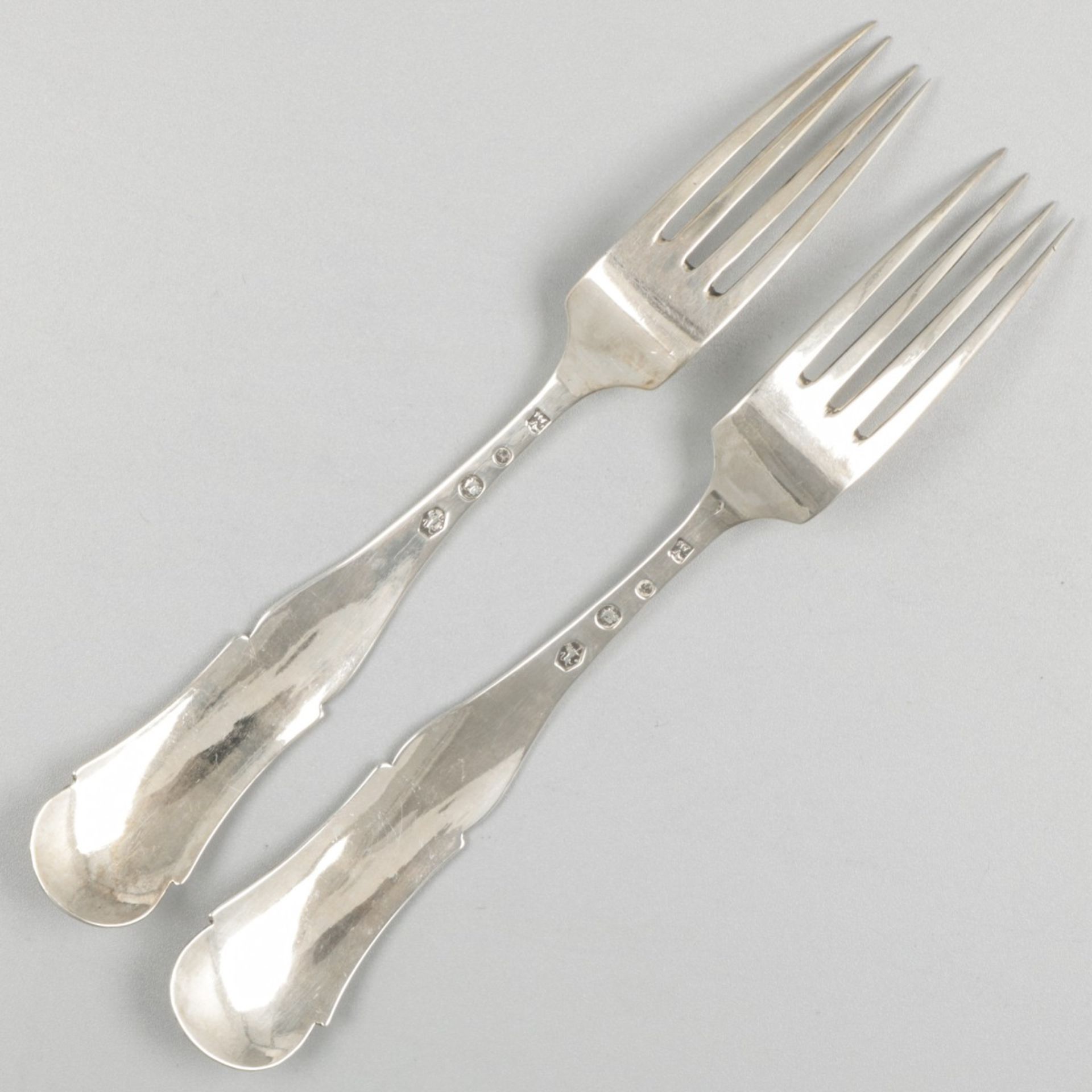 2-piece set of meat forks silver. - Image 2 of 5