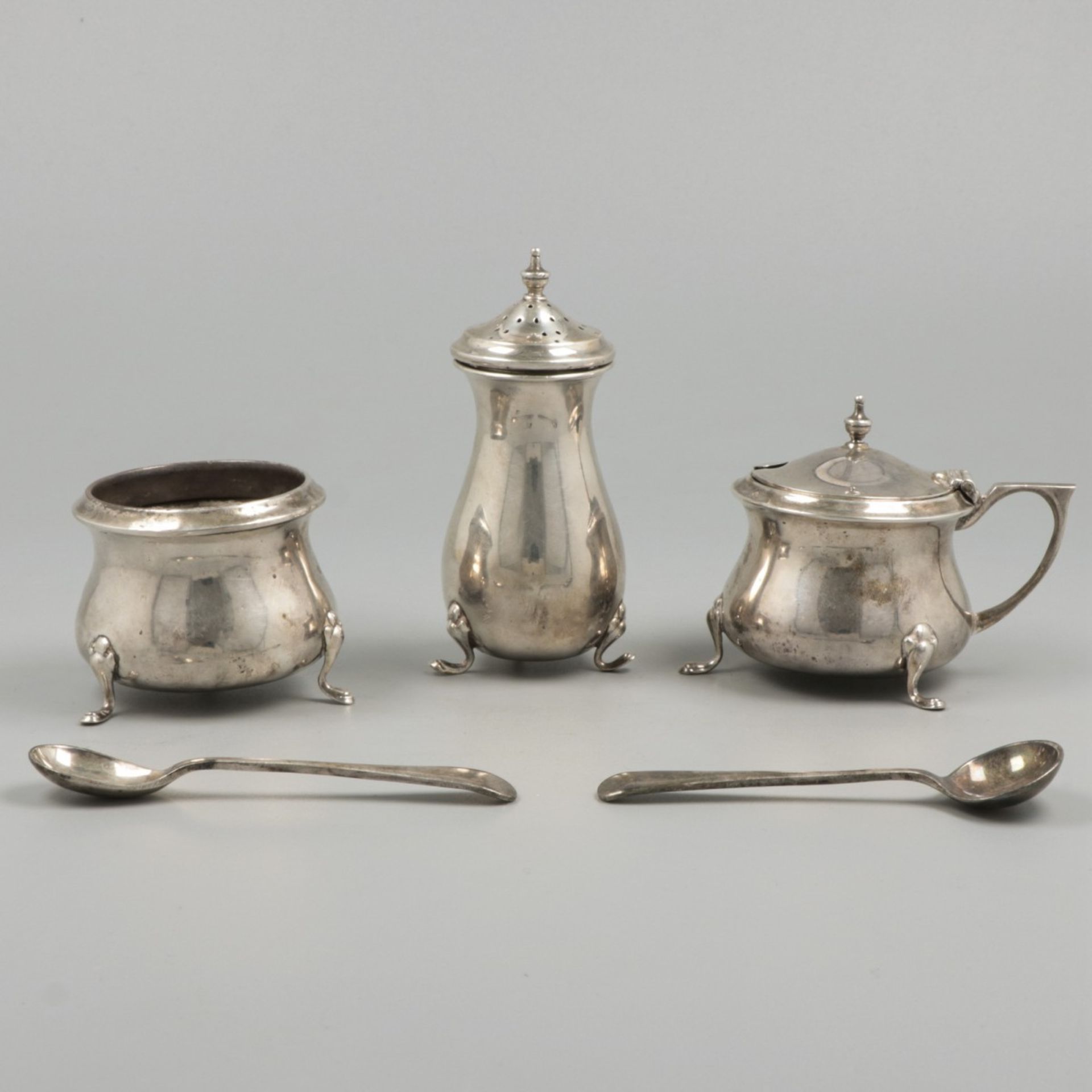 Condiment set silver. - Image 2 of 7