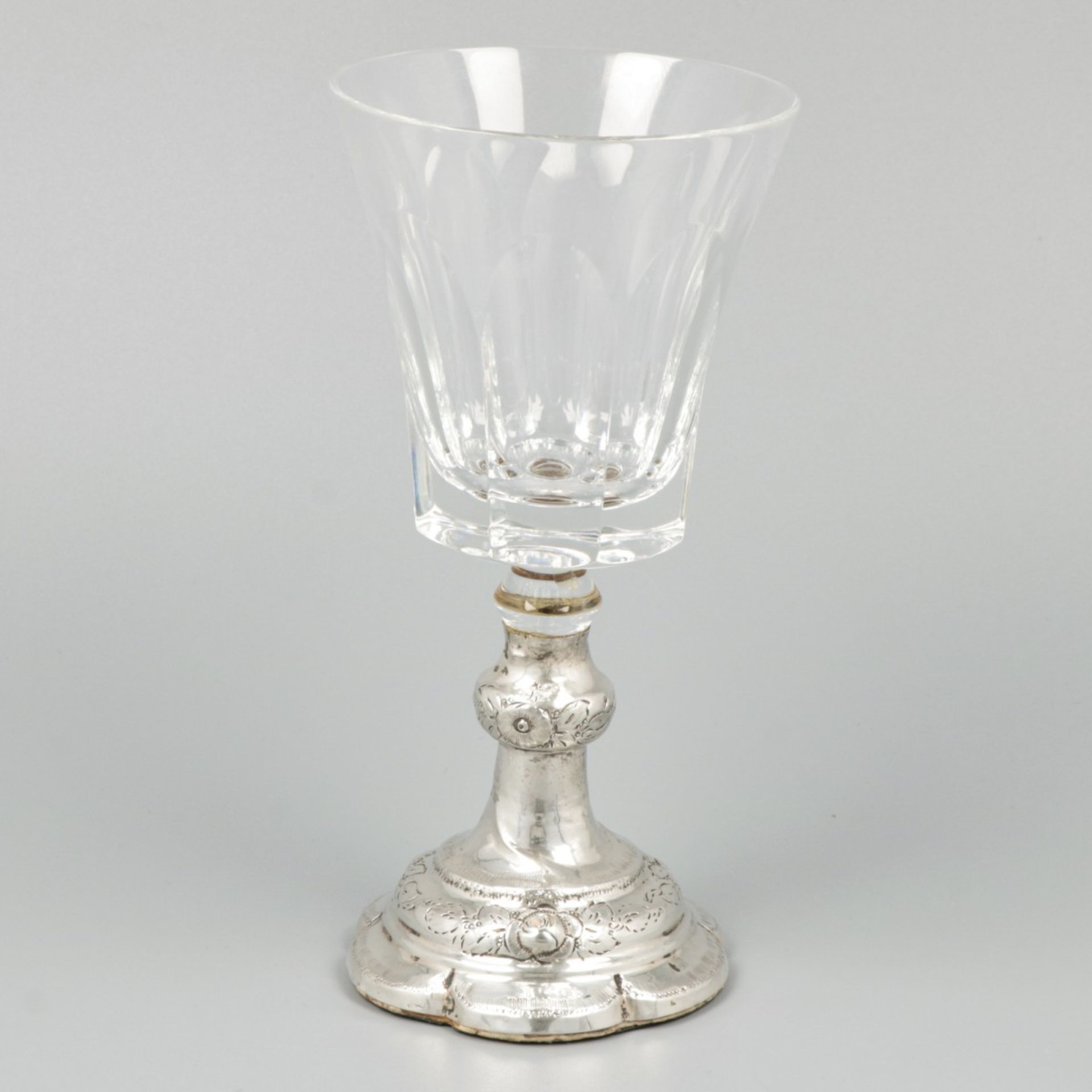 2-piece set of wine glasses silver. - Image 3 of 6