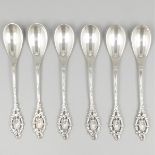 6-piece set of coffee / teaspoons silver.