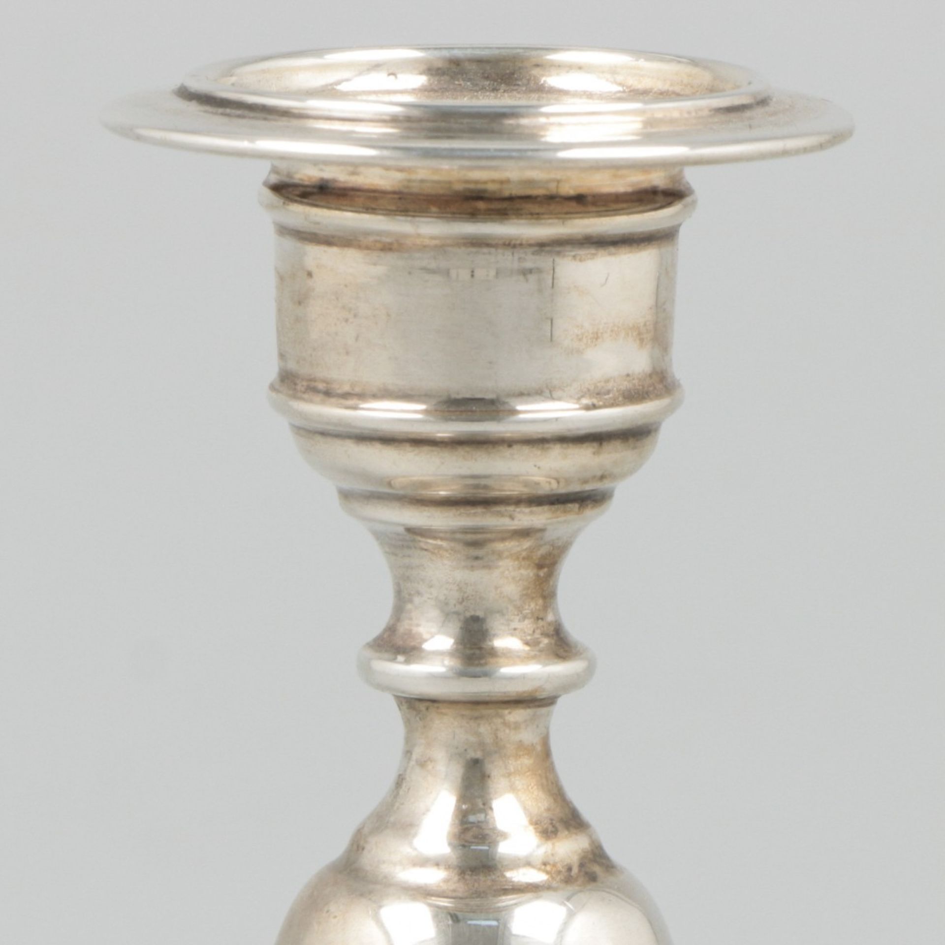 2-piece set of candlesticks silver. - Image 4 of 6