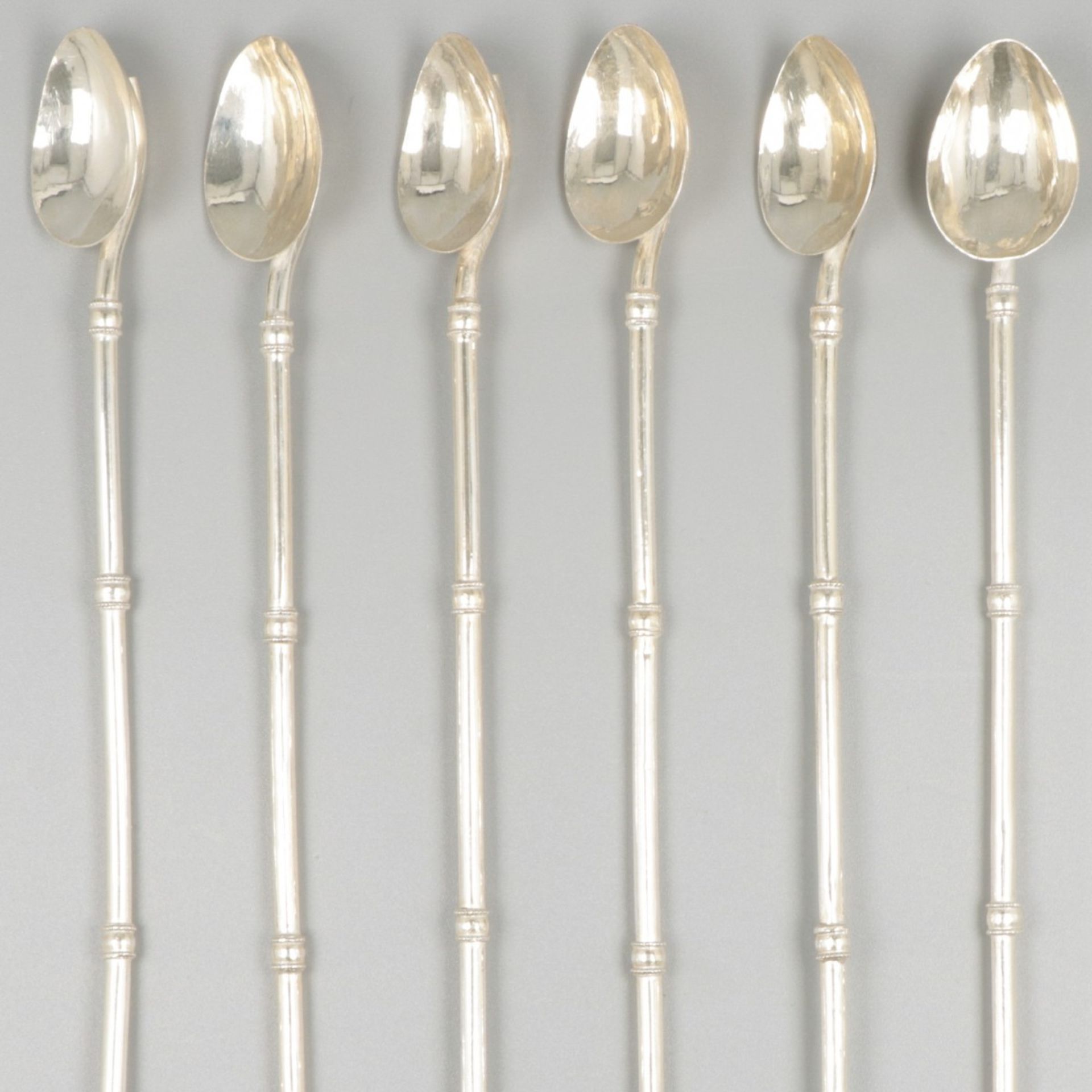 6-piece set cocktail spoons silver. - Image 4 of 5