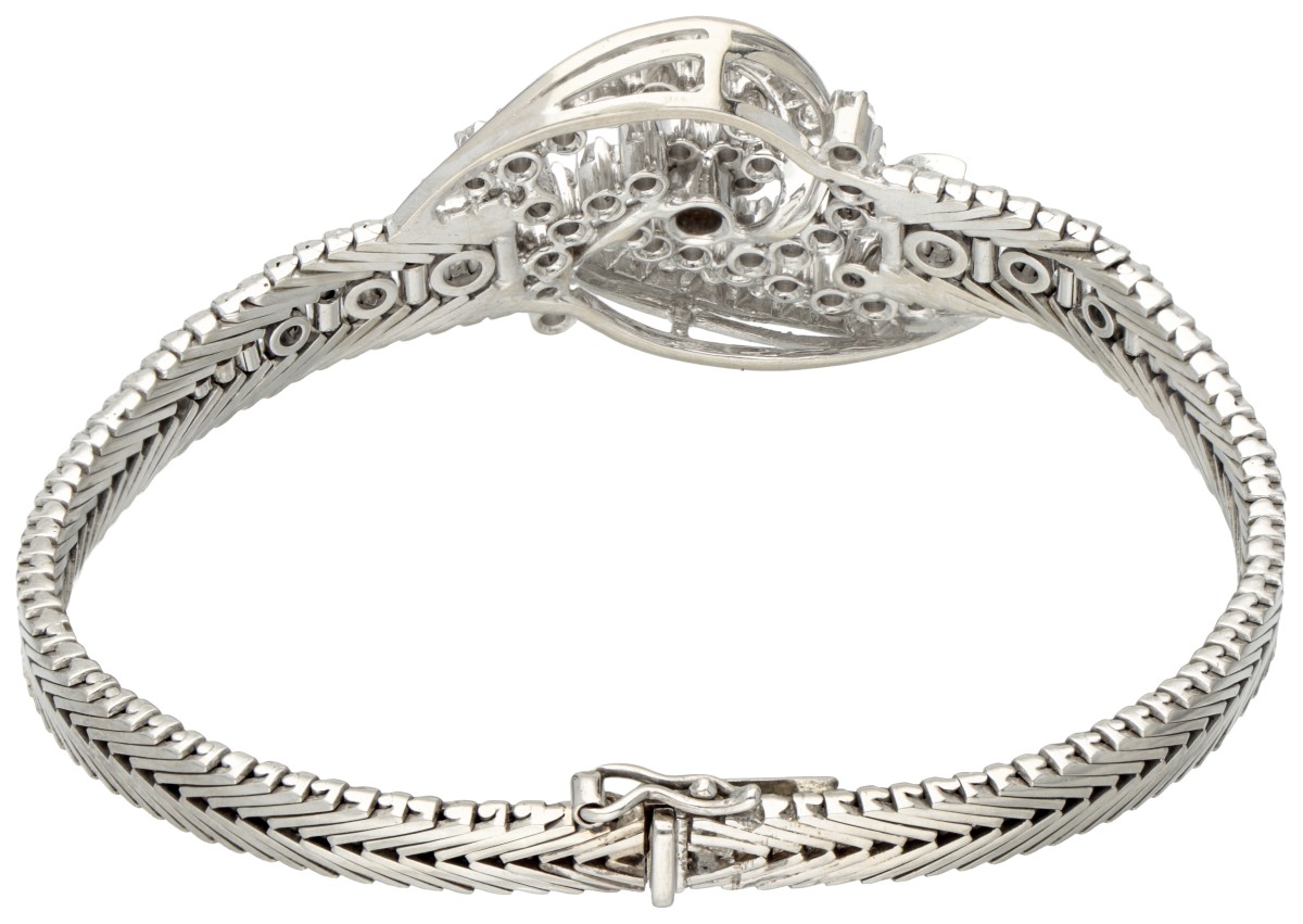 18K. White gold bracelet set with approx. 0.72 ct. diamond. - Image 3 of 3