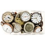 Lot silver and steel pocketwatches