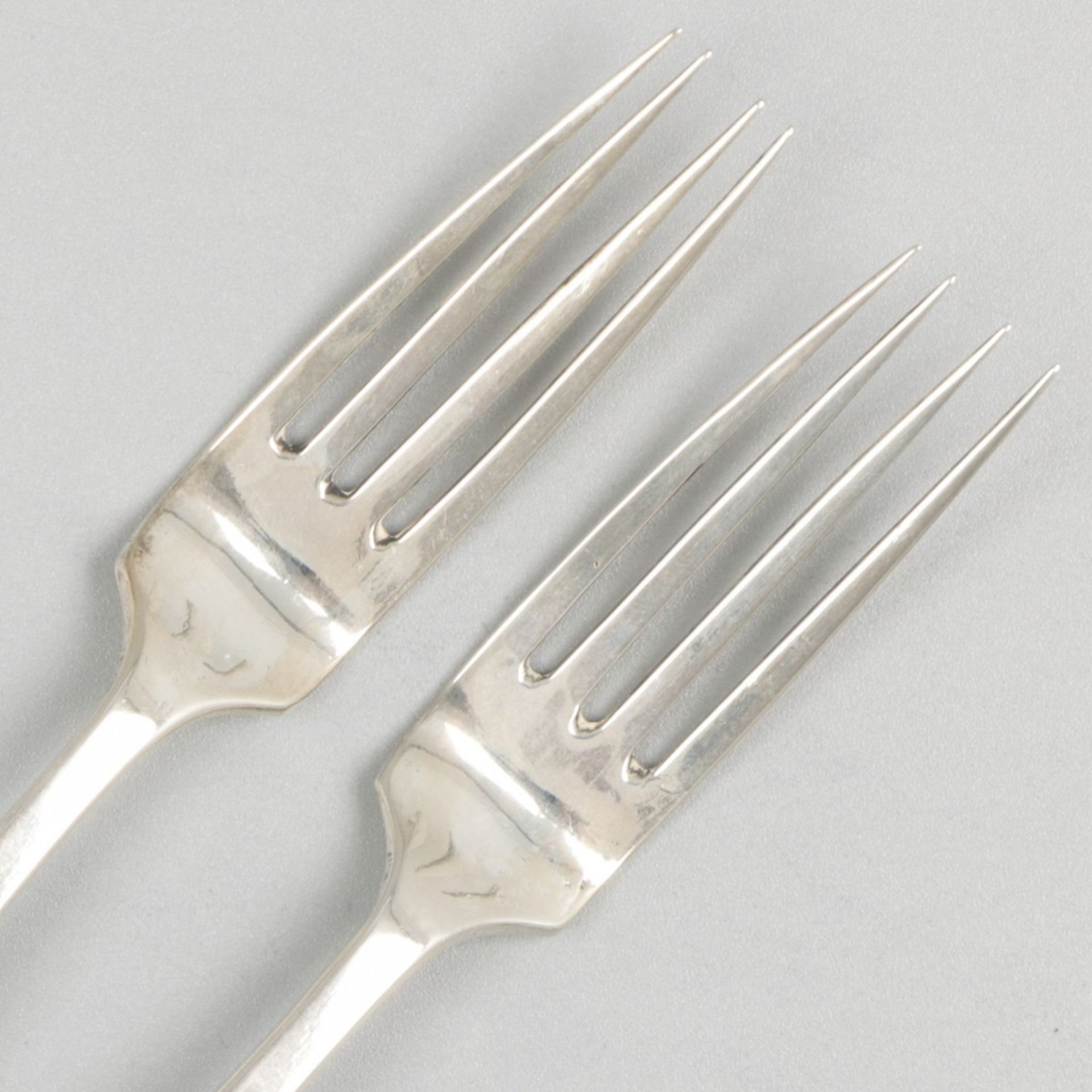 2-piece set of meat forks silver. - Image 3 of 5