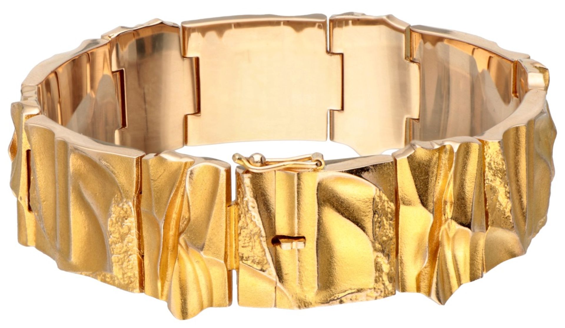 14K. Yellow gold design bracelet by Björn Weckström for Lapponia. - Image 2 of 5