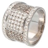 18K. White gold ring set with approx. 1.10 ct. diamond.